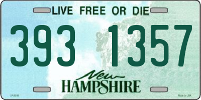 NH license plate 3931357