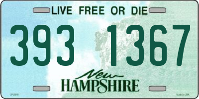 NH license plate 3931367