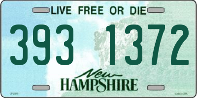 NH license plate 3931372