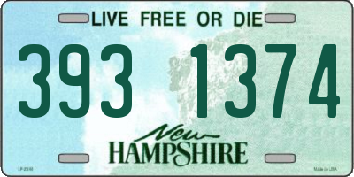 NH license plate 3931374