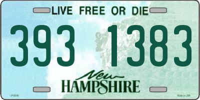 NH license plate 3931383