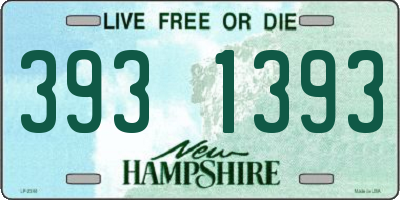 NH license plate 3931393