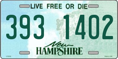 NH license plate 3931402
