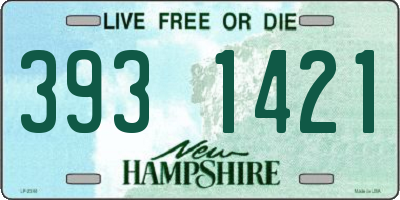 NH license plate 3931421