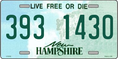 NH license plate 3931430