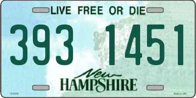 NH license plate 3931451