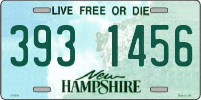 NH license plate 3931456
