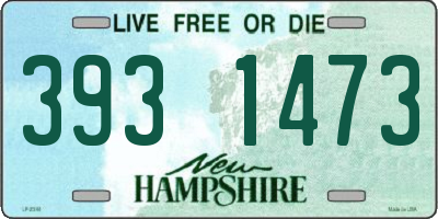 NH license plate 3931473