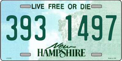 NH license plate 3931497