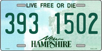 NH license plate 3931502