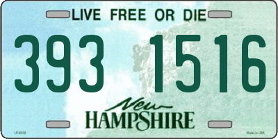 NH license plate 3931516