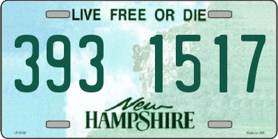 NH license plate 3931517