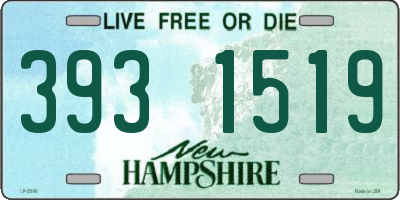 NH license plate 3931519