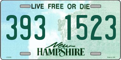 NH license plate 3931523