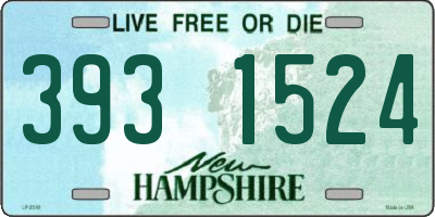 NH license plate 3931524