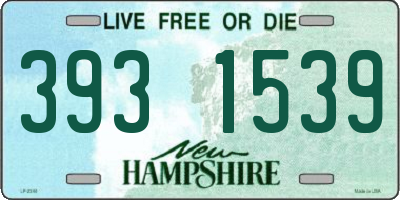 NH license plate 3931539