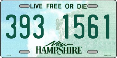NH license plate 3931561