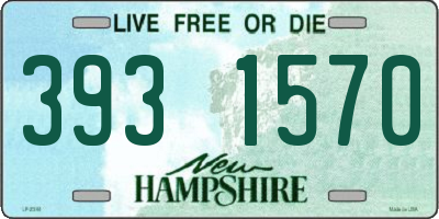 NH license plate 3931570