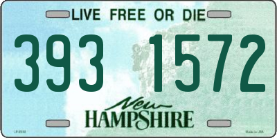 NH license plate 3931572