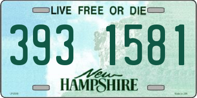 NH license plate 3931581