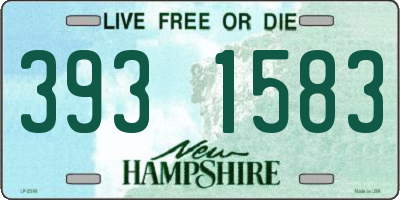 NH license plate 3931583