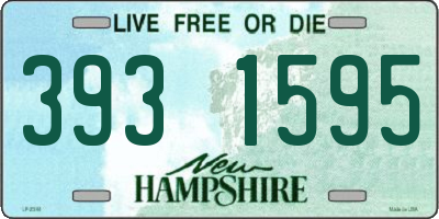 NH license plate 3931595