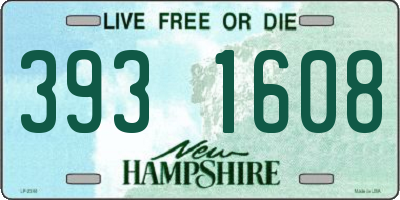 NH license plate 3931608