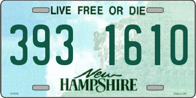 NH license plate 3931610