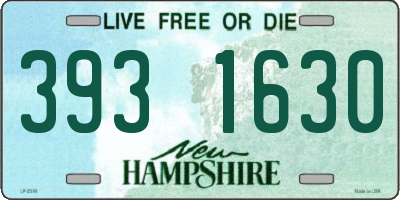 NH license plate 3931630