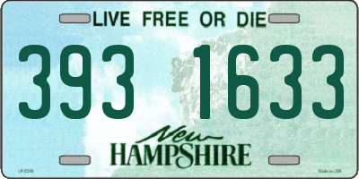 NH license plate 3931633