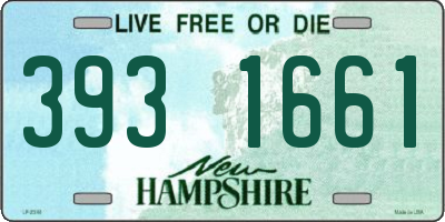 NH license plate 3931661