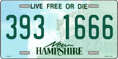 NH license plate 3931666