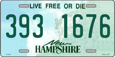 NH license plate 3931676