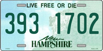 NH license plate 3931702