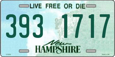 NH license plate 3931717