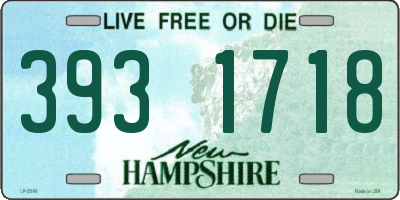 NH license plate 3931718