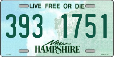 NH license plate 3931751