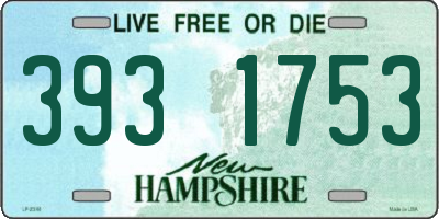 NH license plate 3931753