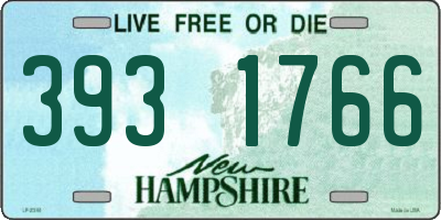 NH license plate 3931766