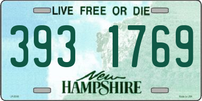 NH license plate 3931769