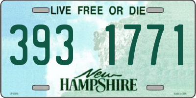 NH license plate 3931771