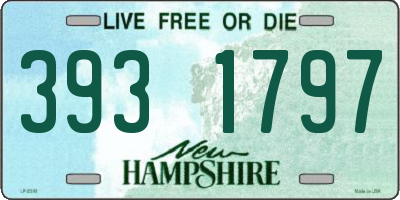 NH license plate 3931797