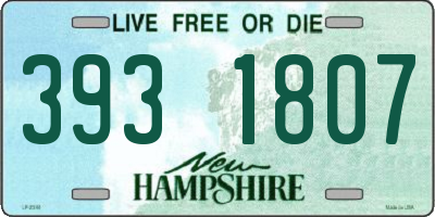 NH license plate 3931807