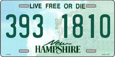 NH license plate 3931810