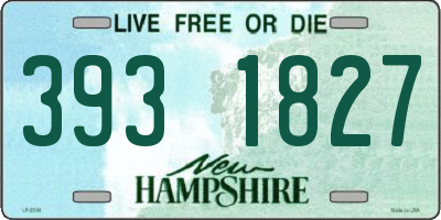 NH license plate 3931827