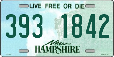 NH license plate 3931842