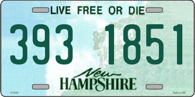 NH license plate 3931851