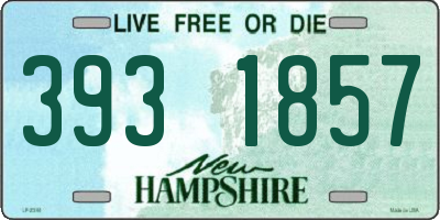 NH license plate 3931857