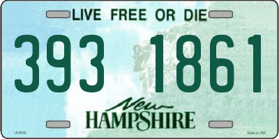 NH license plate 3931861