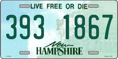 NH license plate 3931867